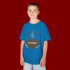 Kids Tee — "Take Time to Pray" Coffee Cup Faith Graphic