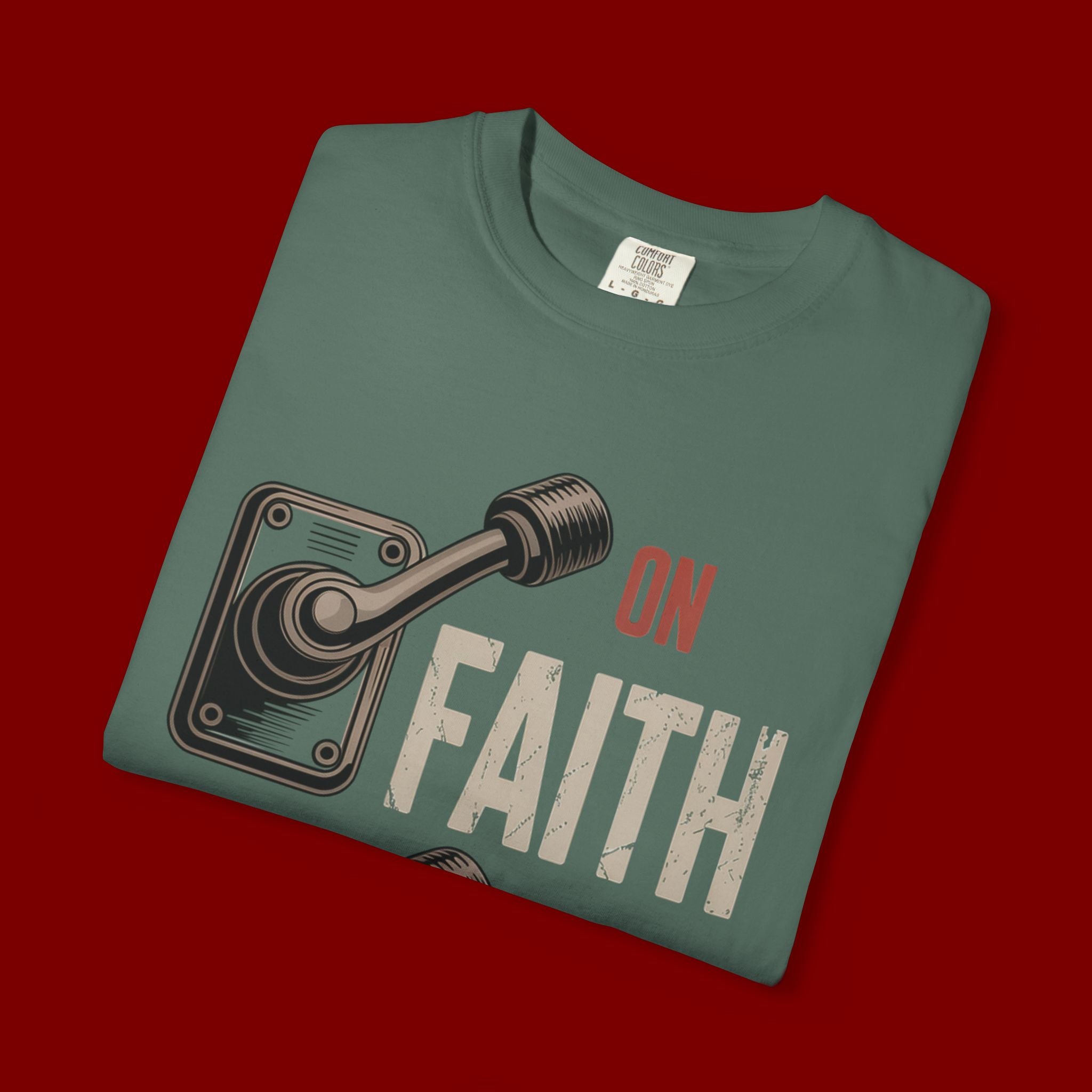 Faith On, Fear Off T-Shirt — Inspirational Christian Graphic Tee