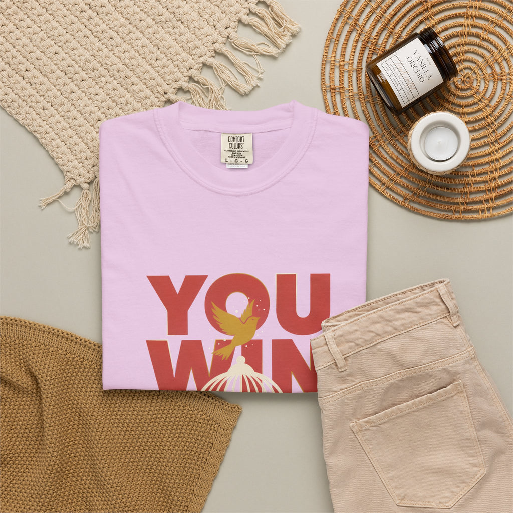 T-Shirt — "You Win When You Pray" Inspirational Faith Graphic Tee