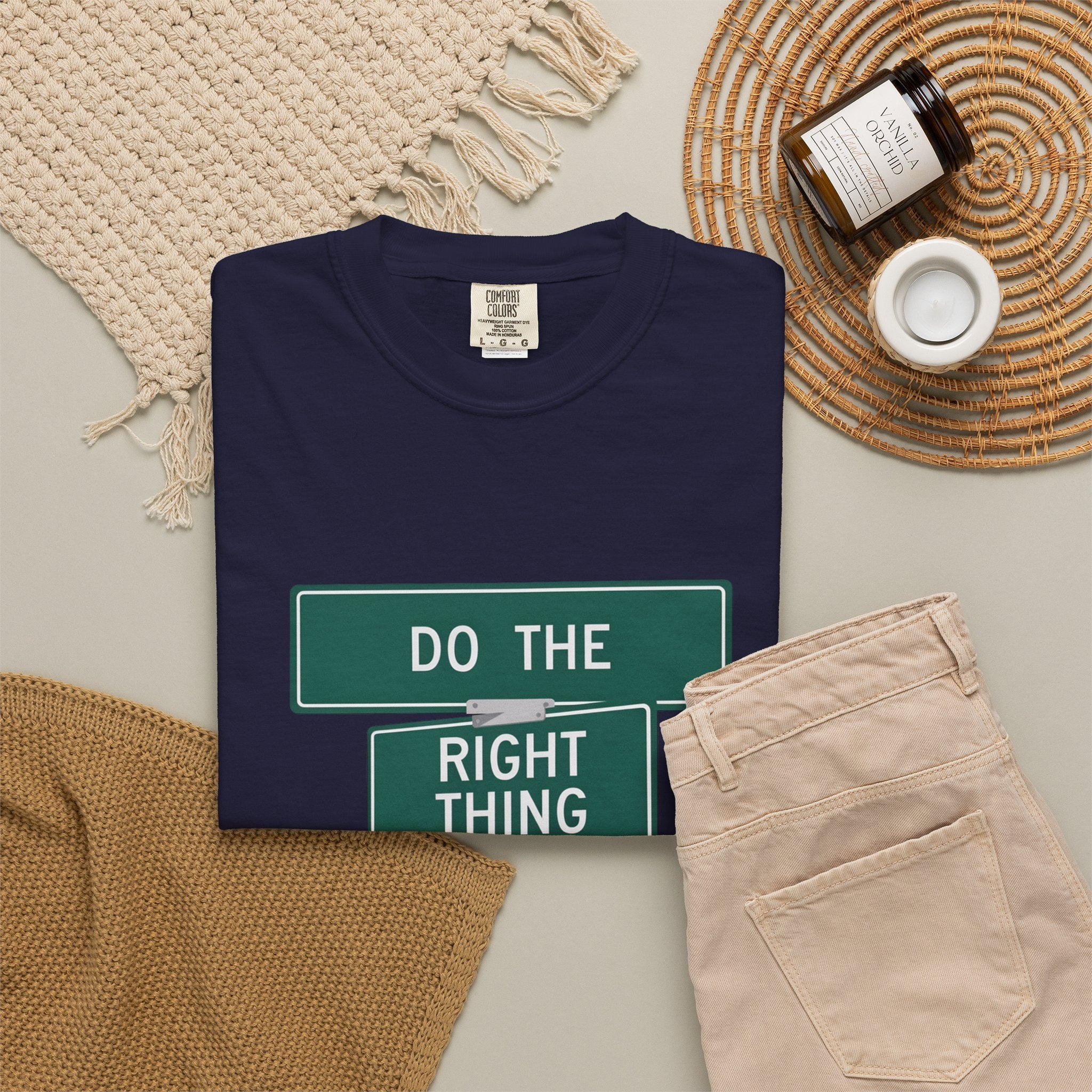 Do The Right Thing Street Sign T-Shirt