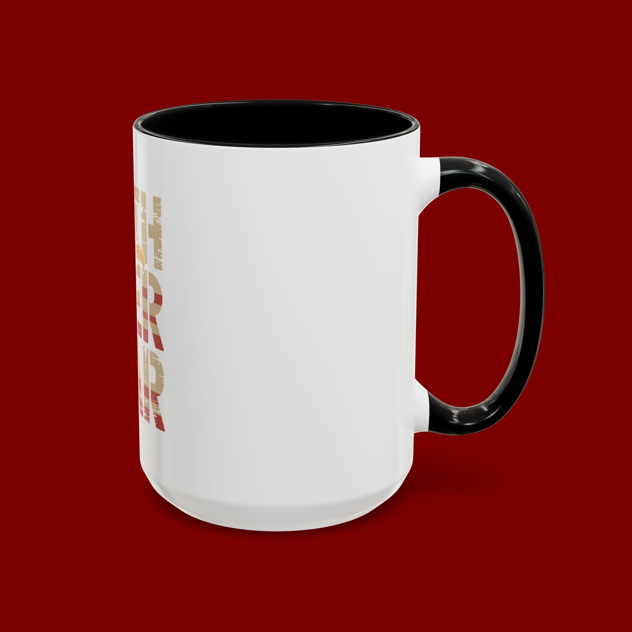 Faith Over Fear Mug — Patriotic Eagle Coffee Cup (11/15oz)