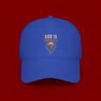 God Is Greater Embroidered Baseball Cap — Faith Inspirational Hat
