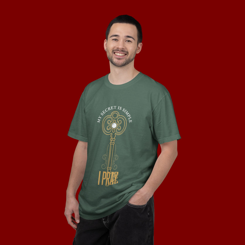 I Prae Key Graphic T-Shirt — 'My Secret Is Simple' Vintage Key Tee