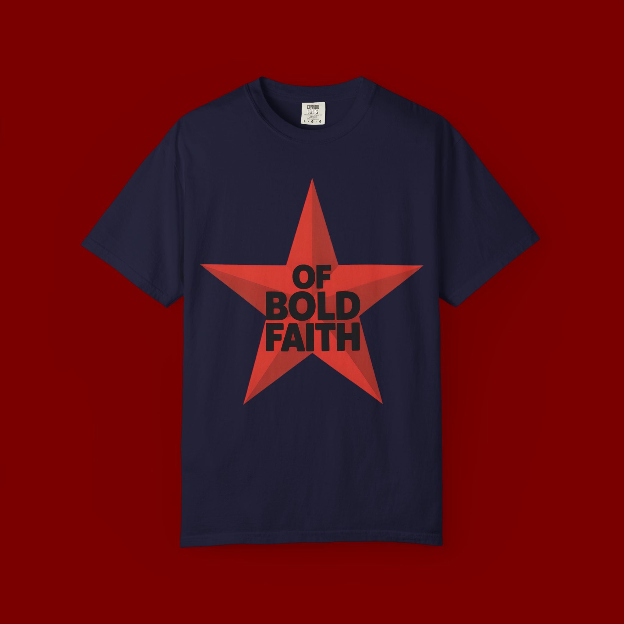 Bold Faith Star T-Shirt — "Of Bold Faith" Graphic Tee
