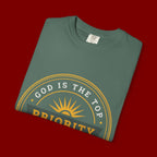 Priority Tee — "God Is The Top Priority" Christian Faith Graphic T-Shirt