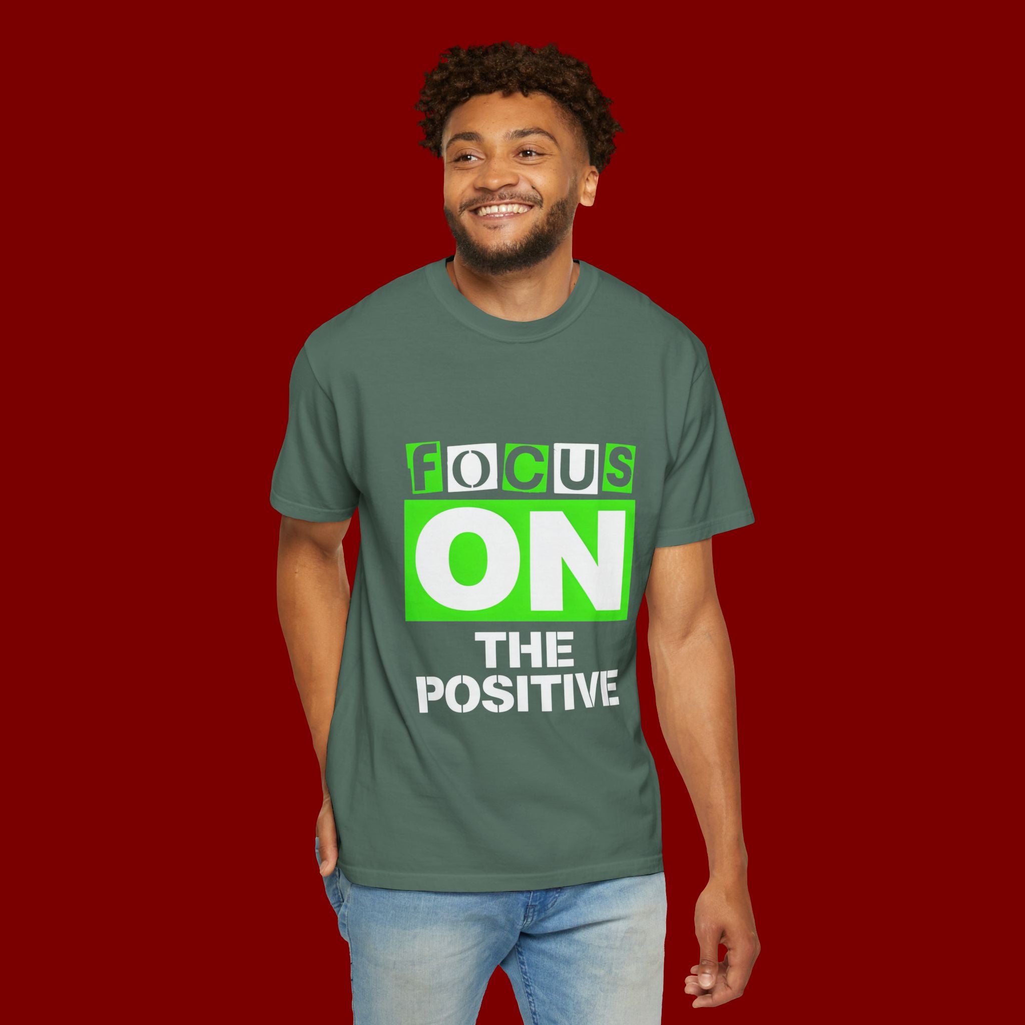 Focus On The Positive T-Shirt — Motivational Graphic Tee