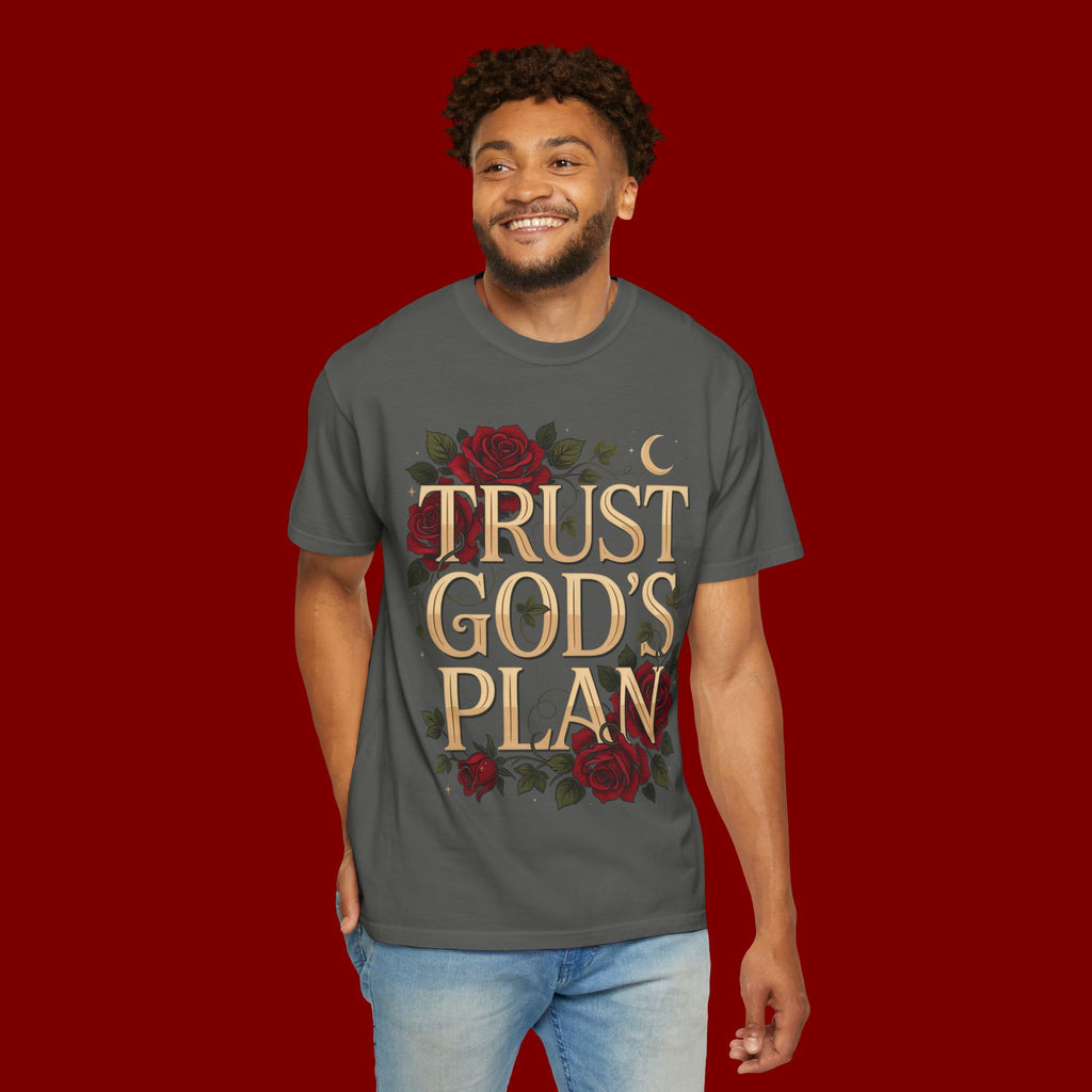 Trust God’s Plan T-Shirt — Floral Faith Graphic Tee