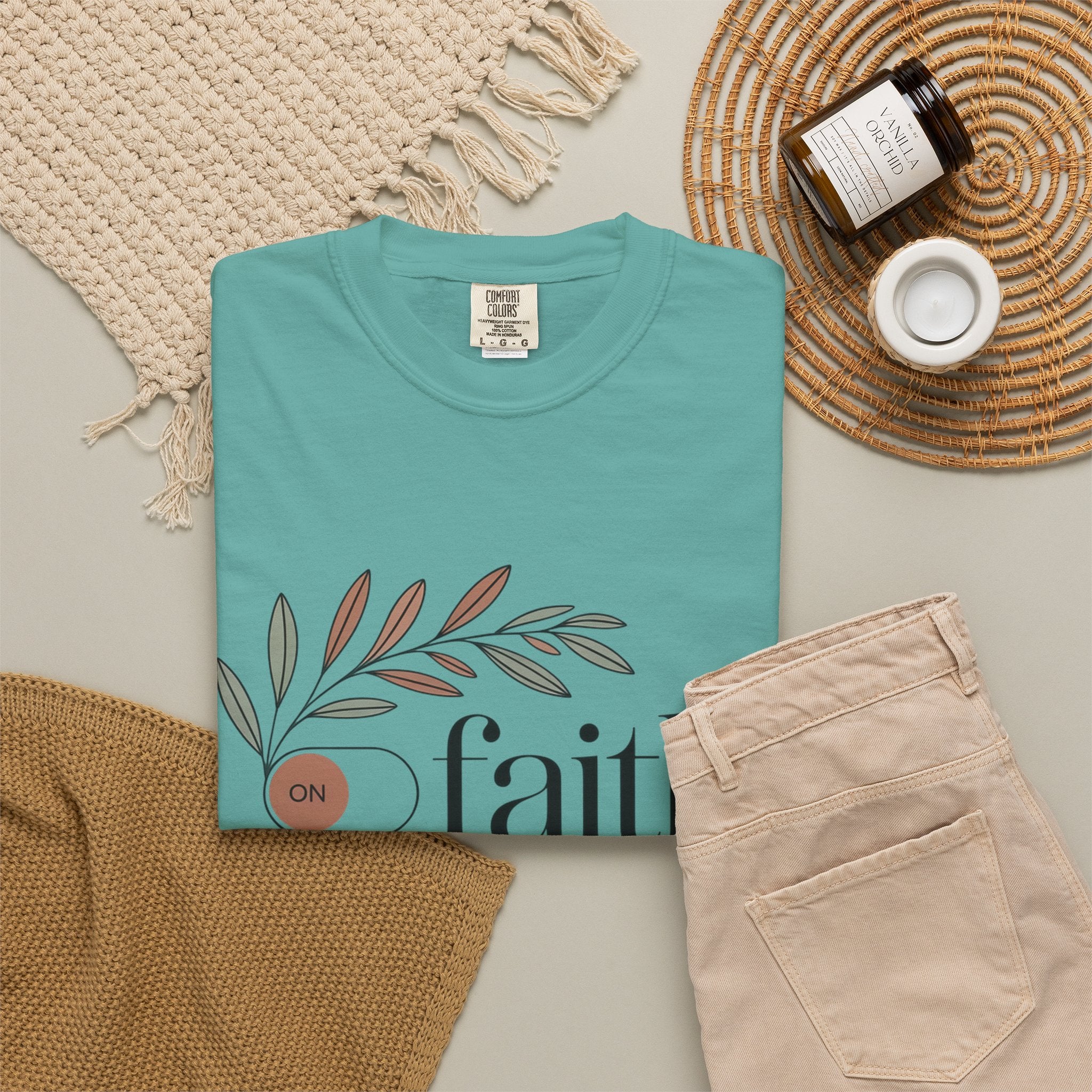 Faith Over Fear T‑Shirt — Inspirational Christian Tee with 'faith' and 'fear' Design
