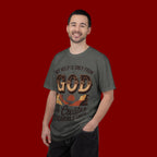 Christian T-Shirt — “My Help Is Only From God, The Creator of Heavens & Earth” Retro Faith Tee
