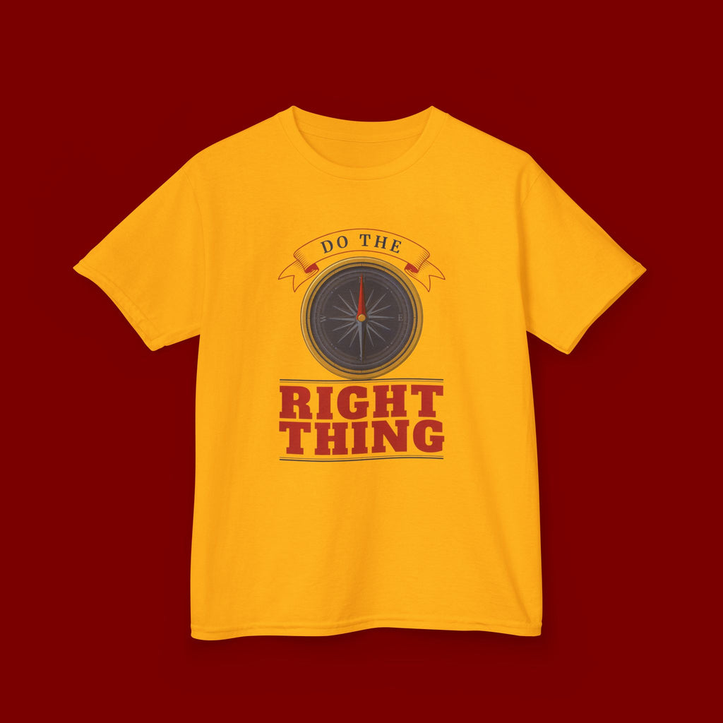 Do The Right Thing Kids T‑Shirt — Compass Graphic Moral Encouragement Tee