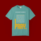 I Pray Maze T-Shirt — "My Secret Is Simple" Christian Faith Tee