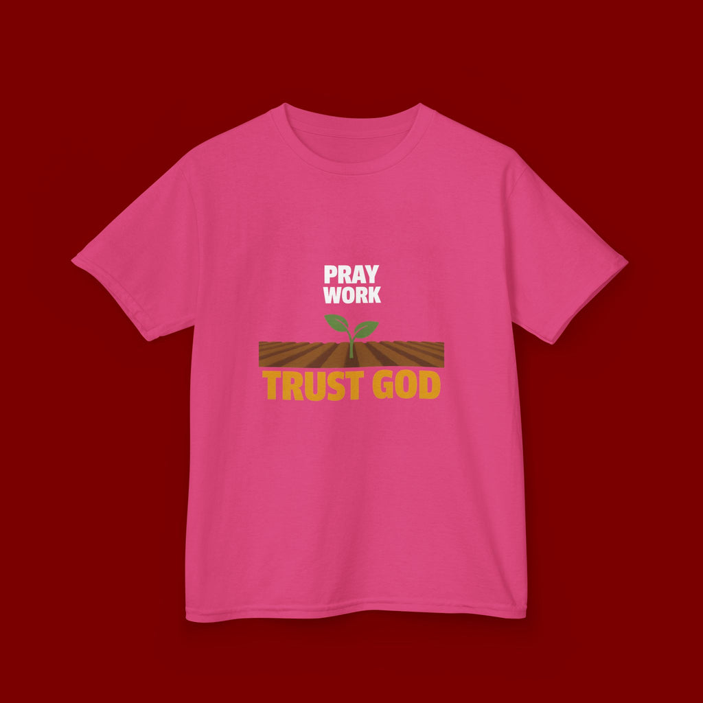 Kids Tee — "Trust God" Sprout Graphic