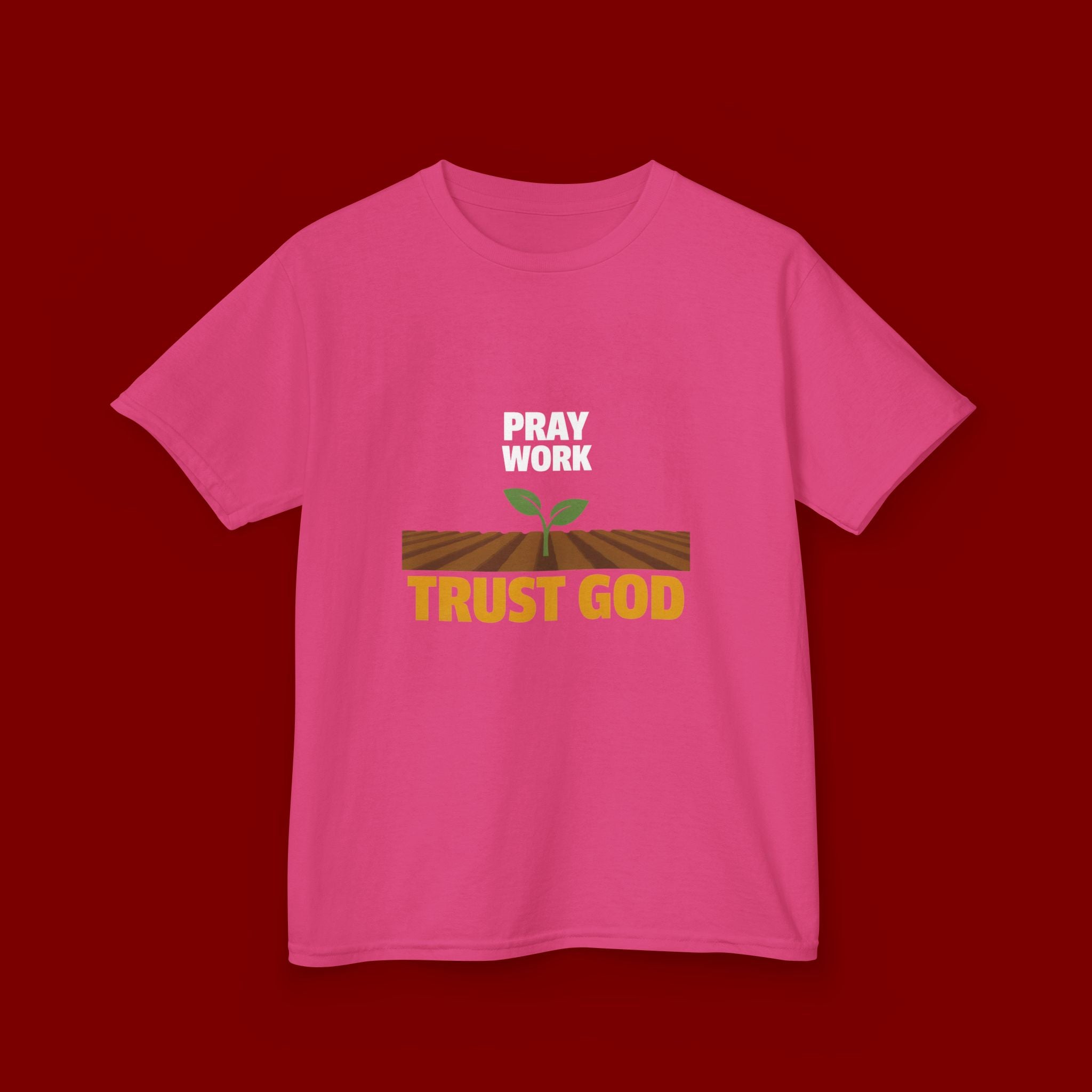 Kids Tee — "Trust God" Sprout Graphic