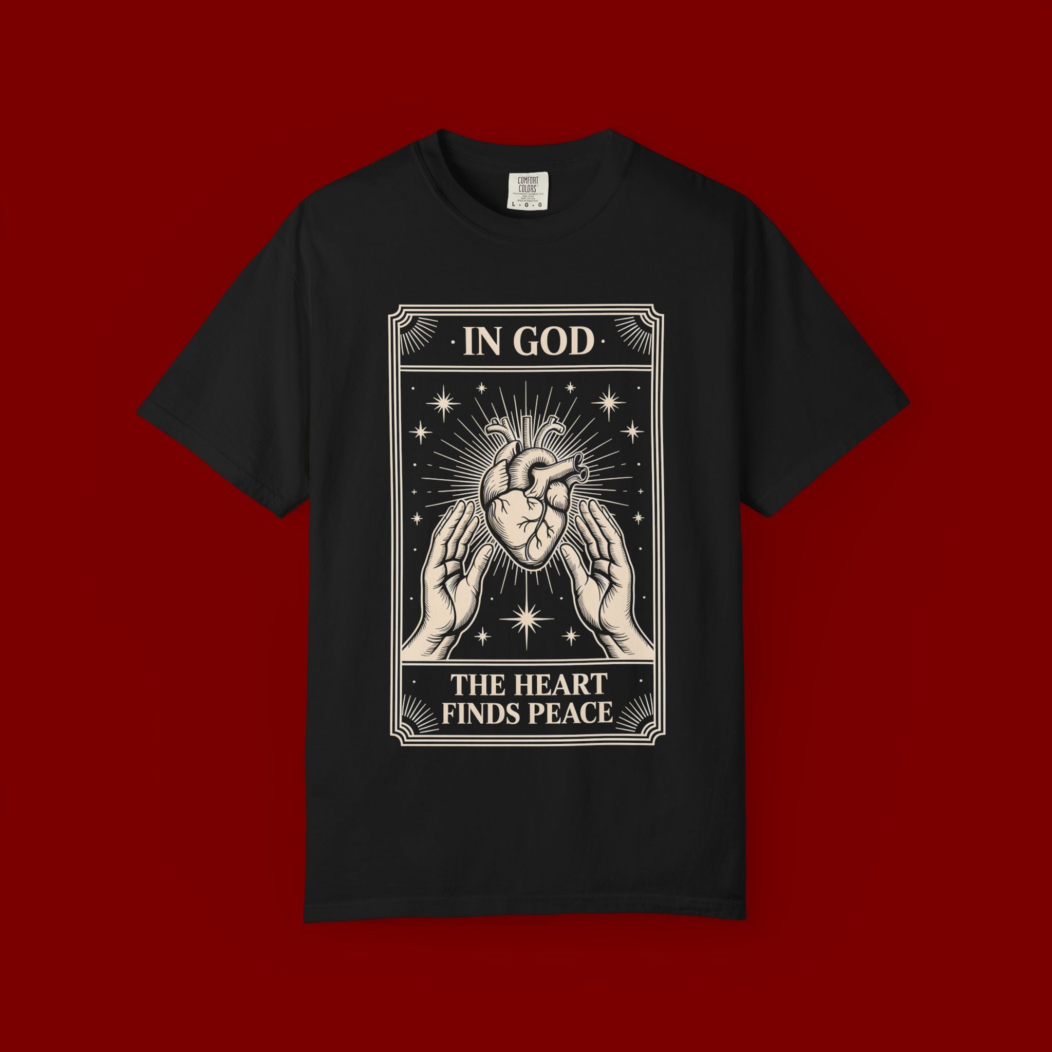 In God The Heart Finds Peace T-Shirt — Faith Graphic Tee