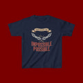 Kids Tee — "Faith Makes the Impossible Possible" Inspirational Graphic