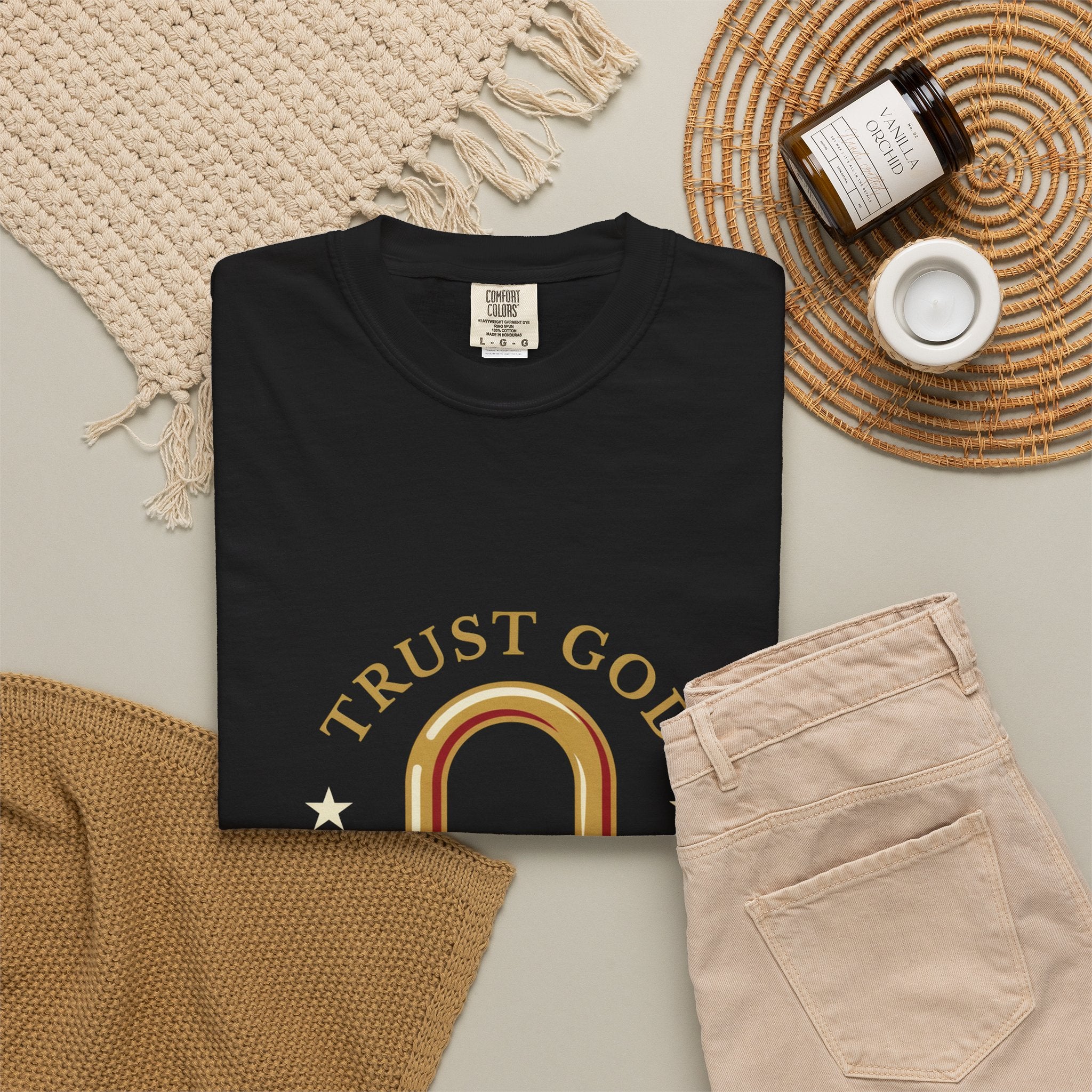 Trust God Padlock T-Shirt — "No Matter What" Christian Faith Tee