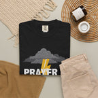 Prayer Is a Weapon T-Shirt — Christian Faith Lightning Graphic Tee