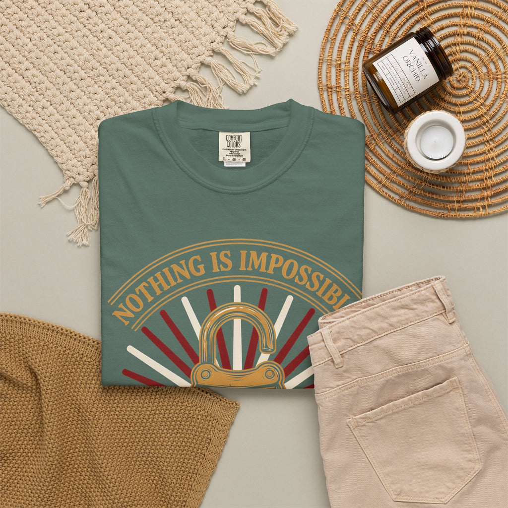 Nothing Is Impossible For Our God T-Shirt — Christian Faith Graphic Tee