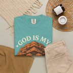 God Is My Strength Tree T-Shirt — Faith-Based Inspirational Tee