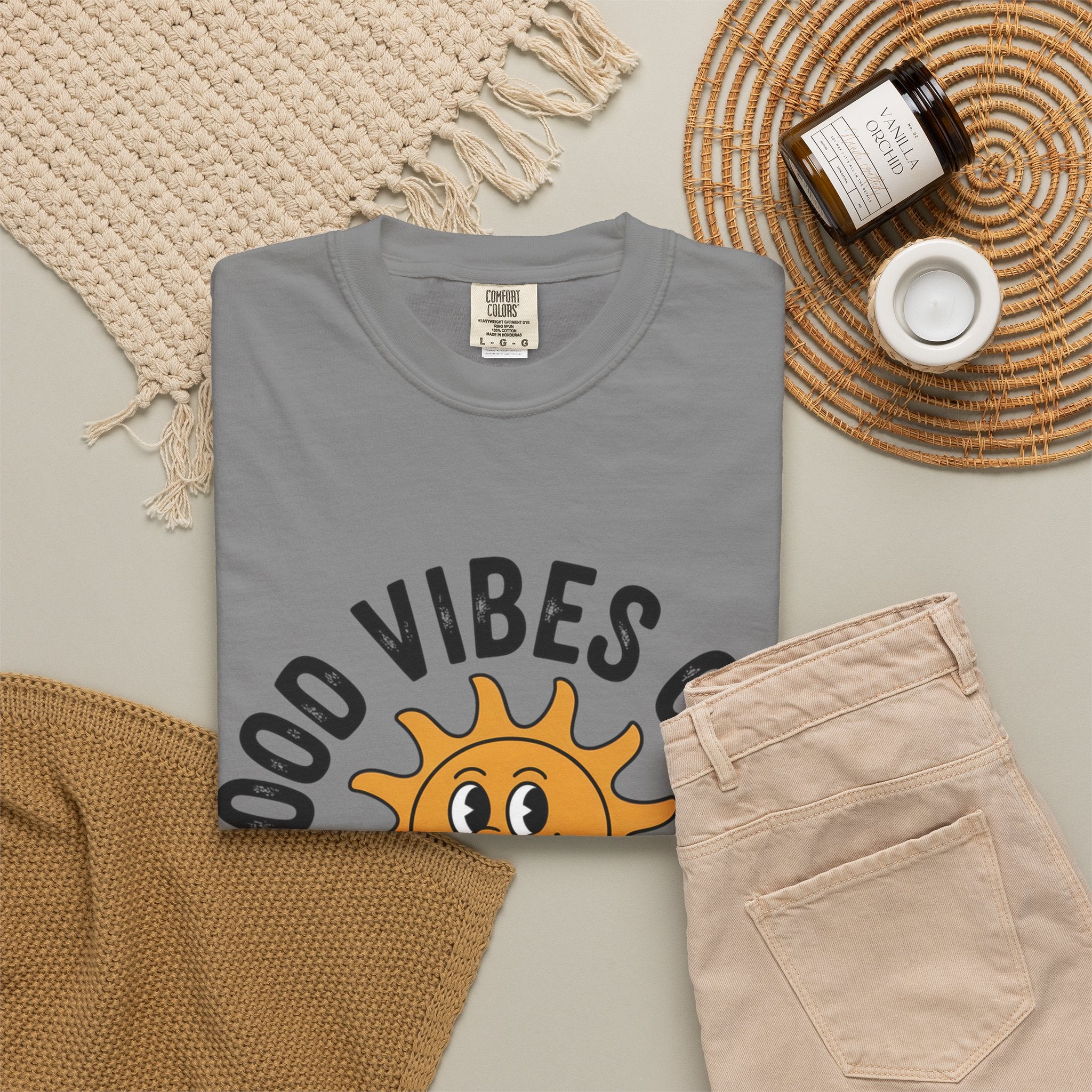Good Vibes Only Sun Graphic T-Shirt