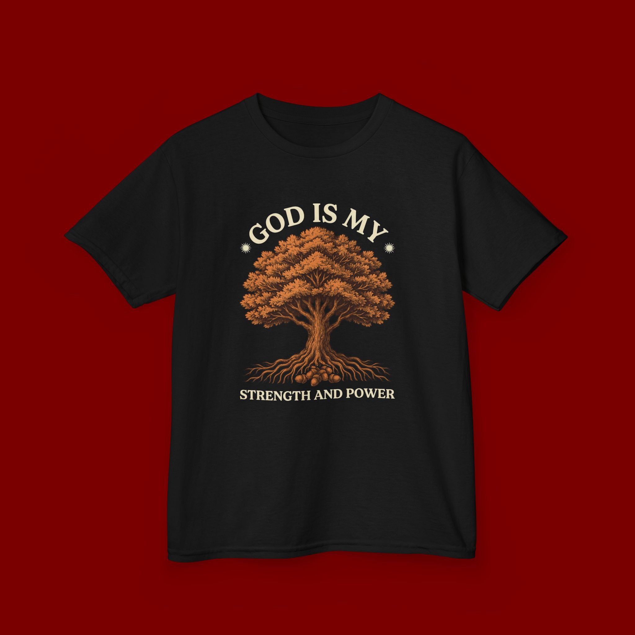 Autumn Oak Tree Kids T‑Shirt — Cozy Fall Nature Tee for Children
