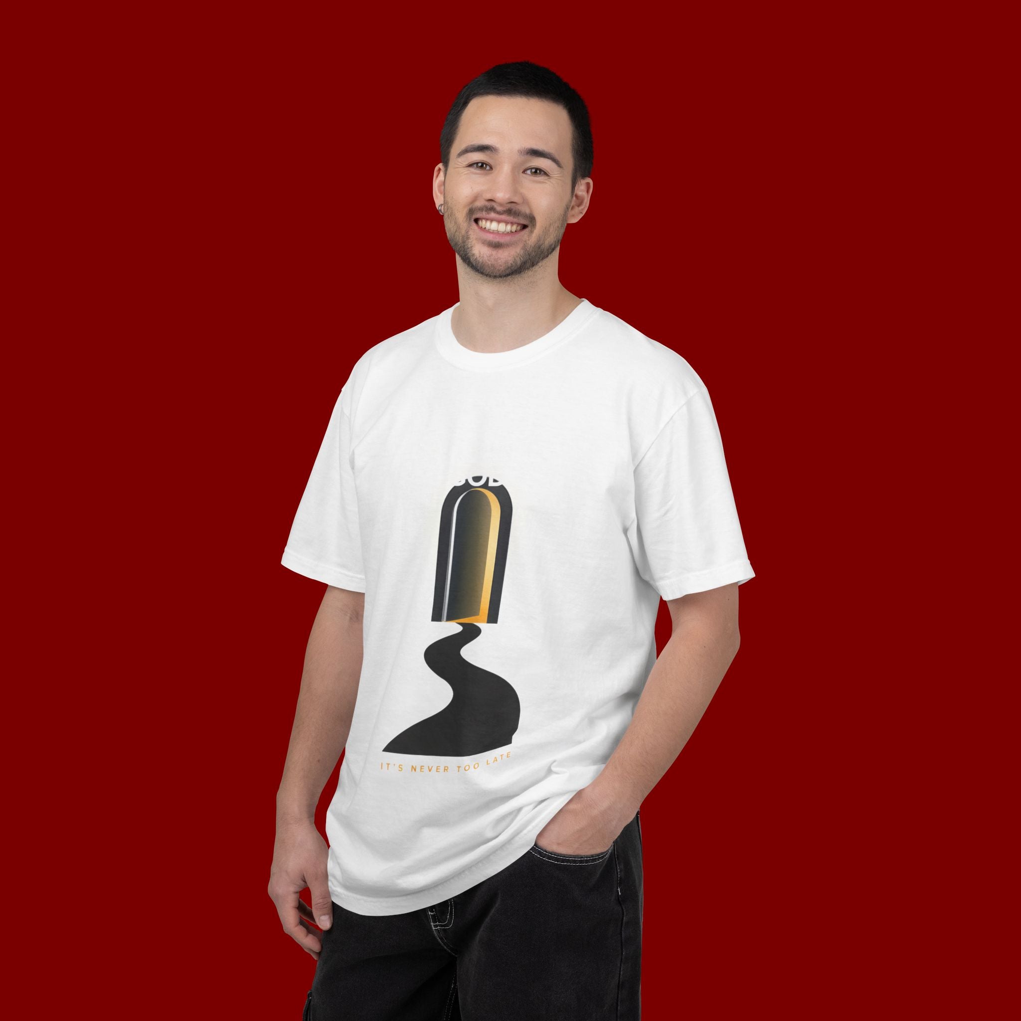 Mystic Doorway T-Shirt — Golden Arch Path Graphic Tee