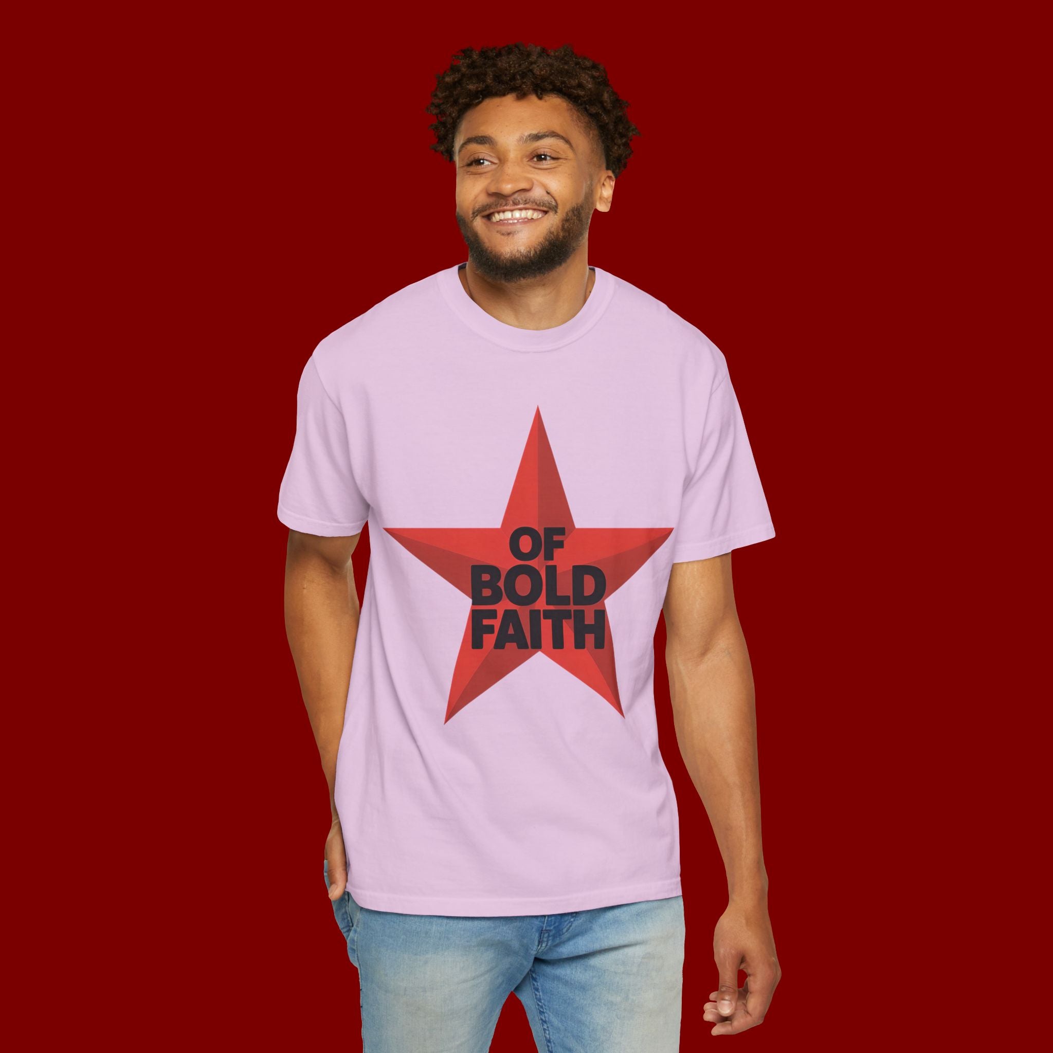 Bold Faith Star T-Shirt — "Of Bold Faith" Graphic Tee
