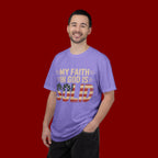Faith in God Is Solid T-Shirt — American Flag Patriotic Christian Tee