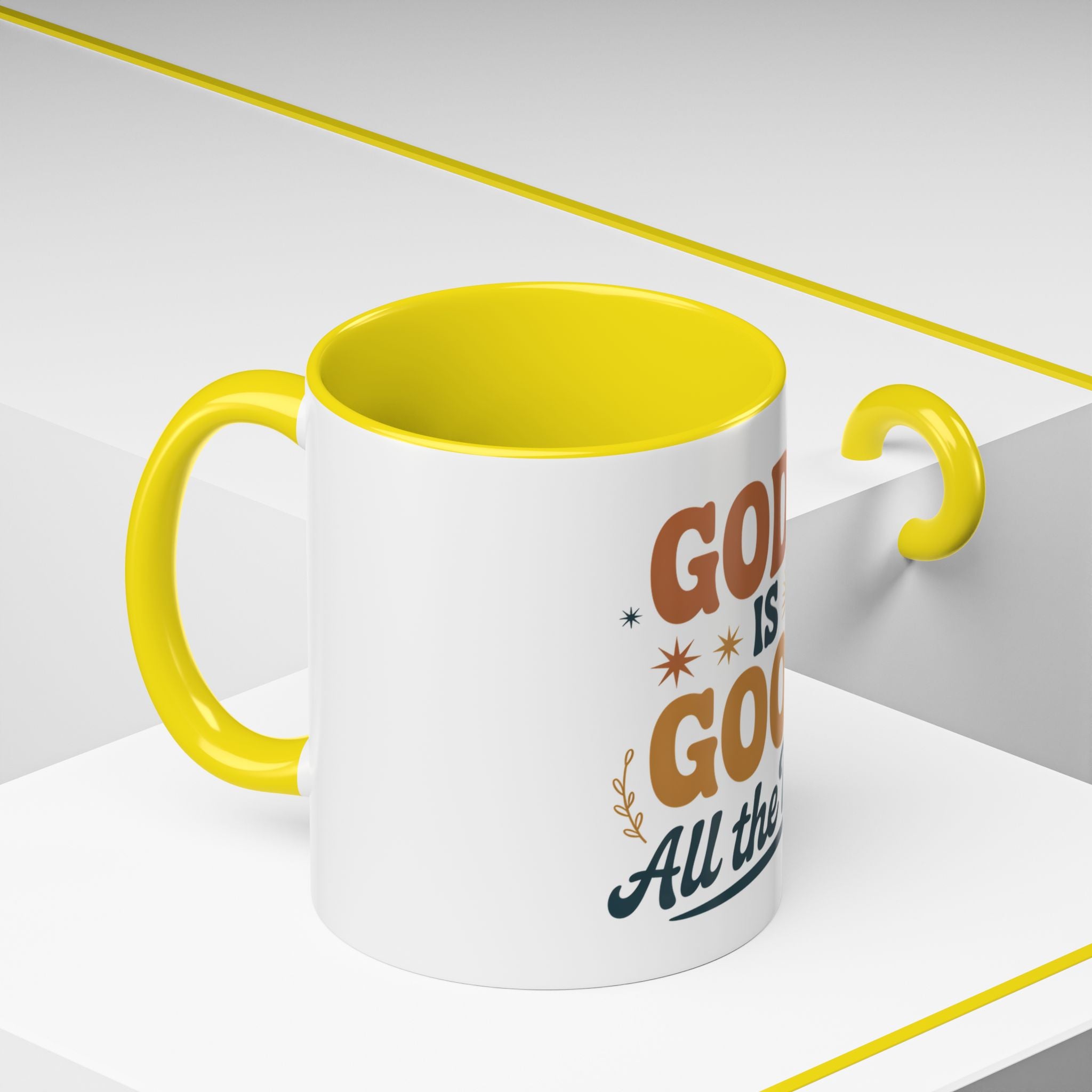 Praise the Lord Coffee Mug – Retro Christian Faith Accent Mug (11/15oz)