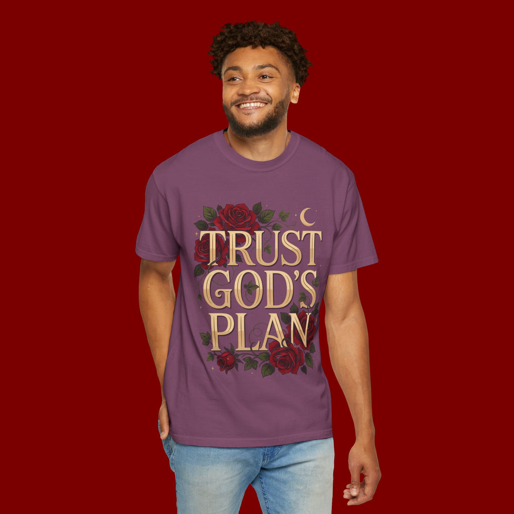 Trust God's Plan Floral T-Shirt — Inspirational Christian Tee