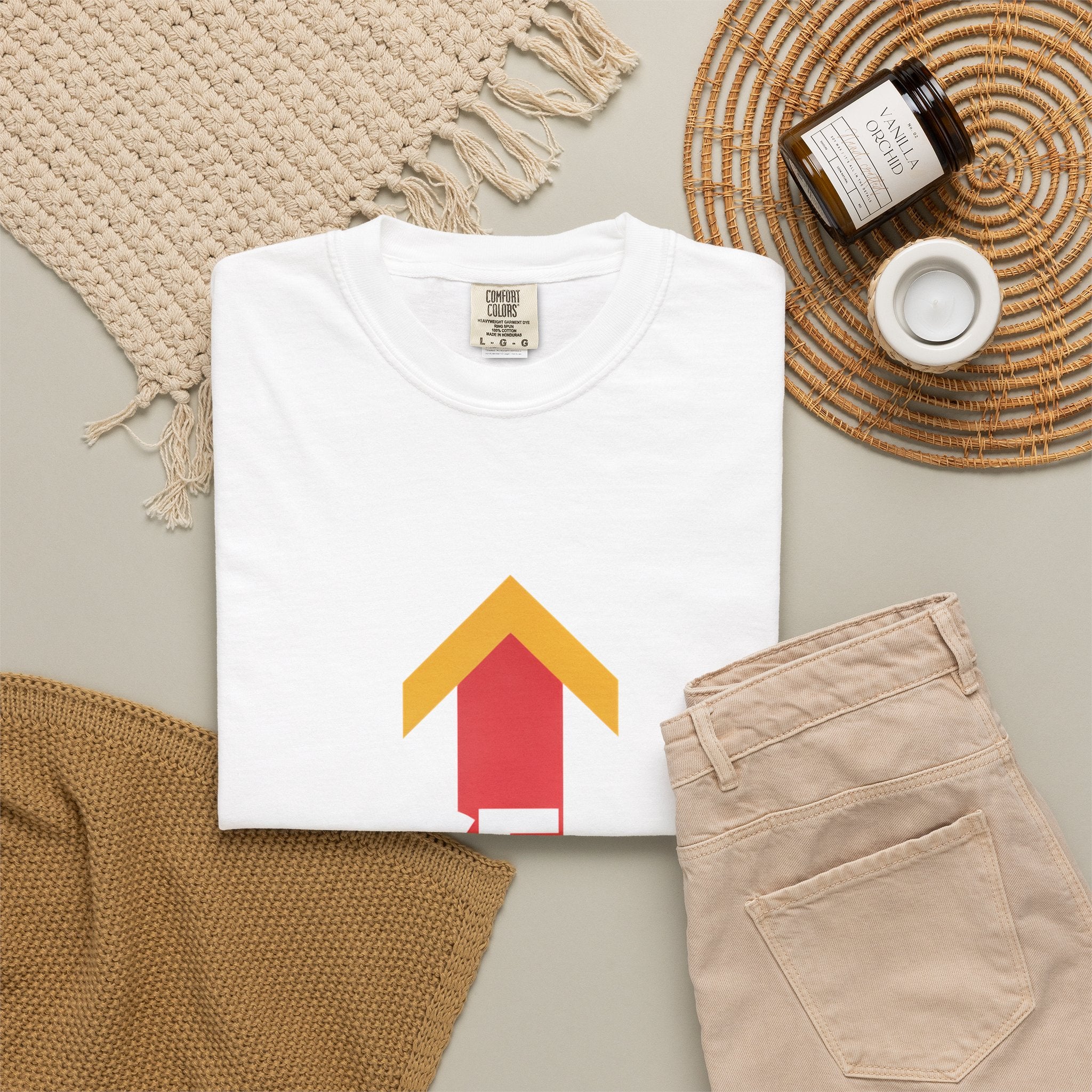 Arrow Up Graphic T-Shirt — Bold Upward Arrow Design