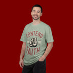 Contend for the Faith T-Shirt — Vintage Boxing Gloves Christian Tee
