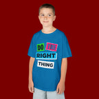 Kids Tee - "Do The Right Thing" Bold Colorblock Graphic