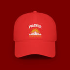 Prayer Sunrise Baseball Cap — Spiritual Faith Hat with Mountain Graphic