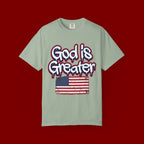 God Is Greater American Flag T-Shirt