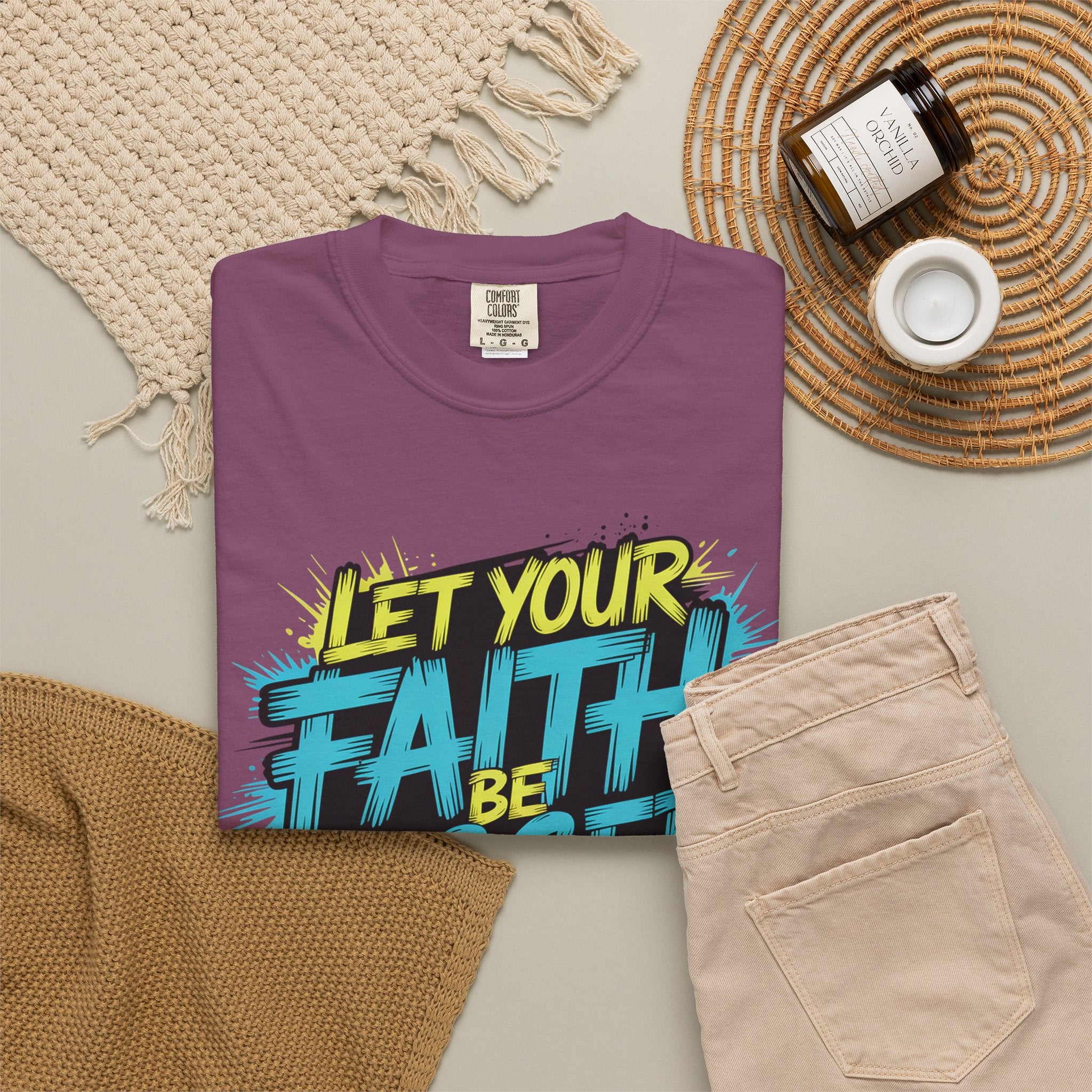 Faith Over Fear Graphic T-Shirt — "Let Your Faith Be Bigger Than Your Fears" Inspirational Tee