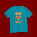 Kids Tee - "Connect to God" WiFi Prayer Graphic Shirt