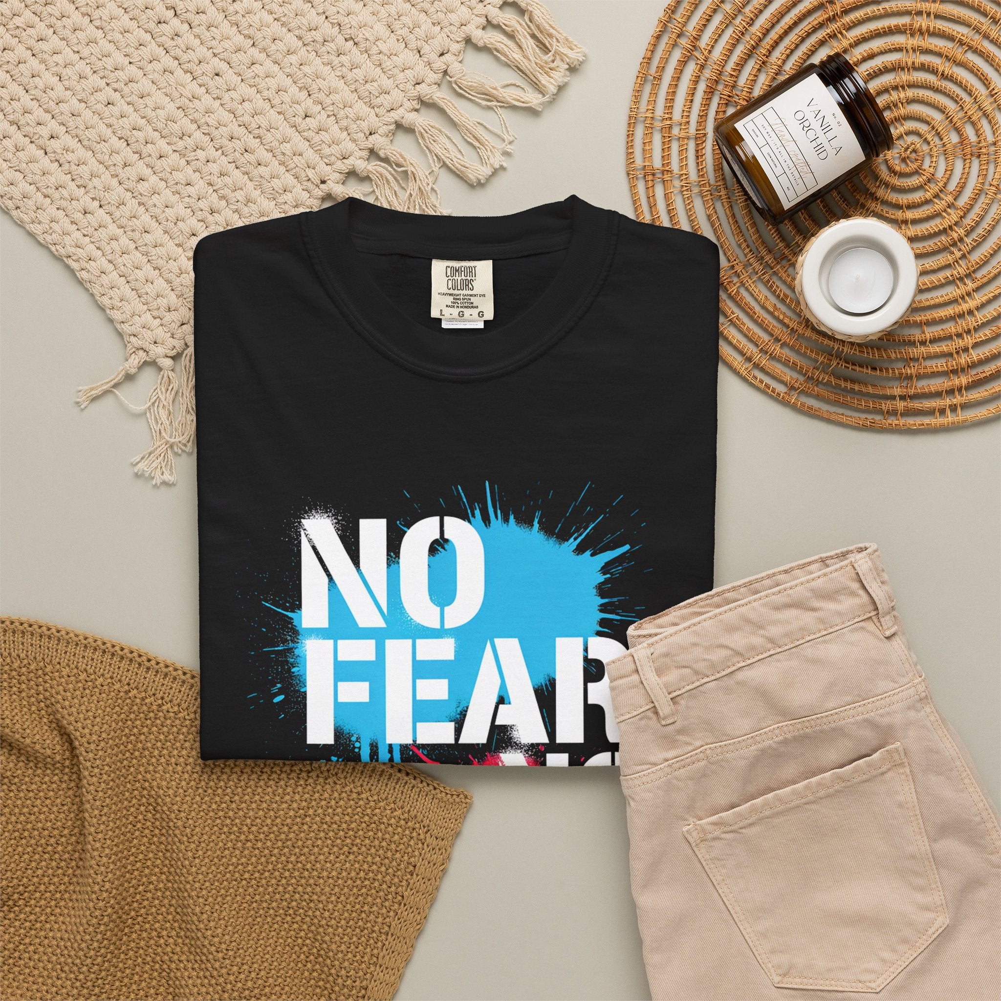 No Fear No Limits No Excuses T-Shirt — Motivational Graphic Tee