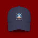 Inspirational 'When God Steps In Miracles Happen' Low Profile Baseball Cap