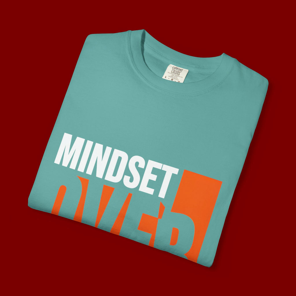 OVER Block Graphic T-Shirt — Bold Orange Minimalist Tee