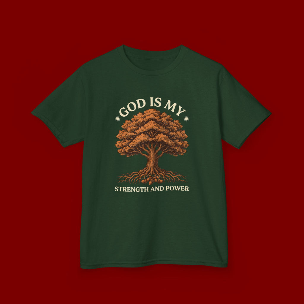 Autumn Oak Tree Kids T‑Shirt — Cozy Fall Nature Tee for Children