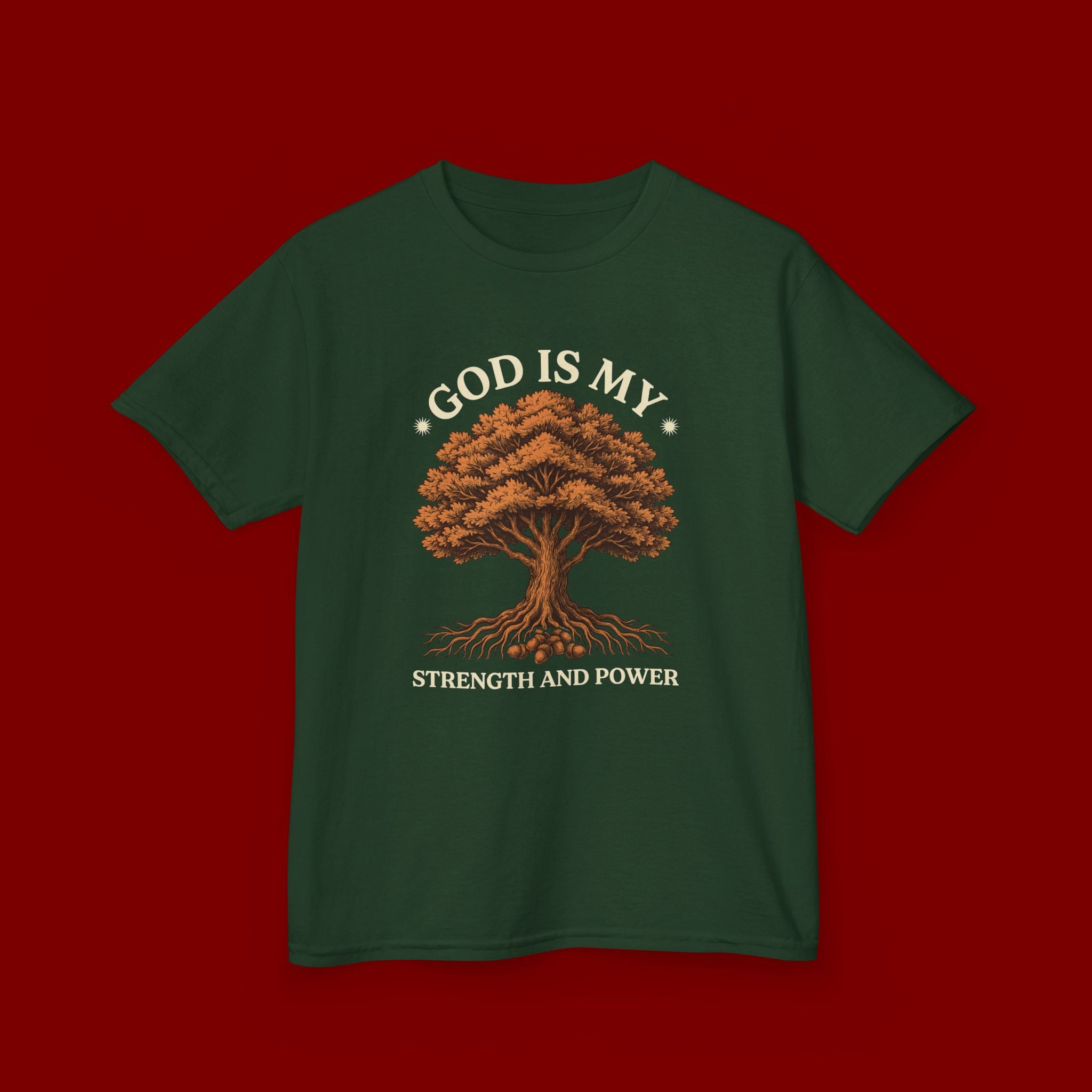 Autumn Oak Tree Kids T‑Shirt — Cozy Fall Nature Tee for Children