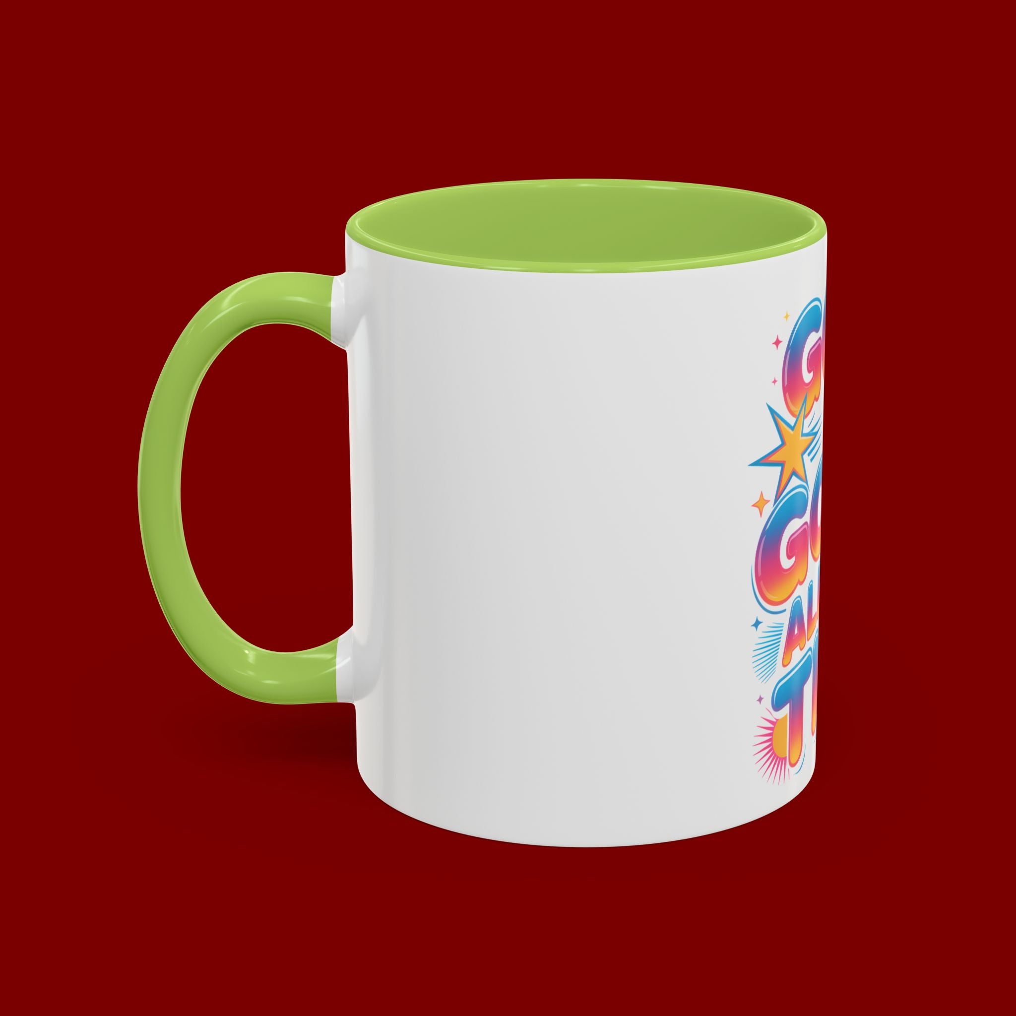 God Is Good All The Time Accent Coffee Mug — Inspirational Christian Coffee Cup (11/15oz)