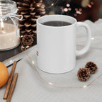 Time Never Comes Again Ceramic Mug — Matchstick Smoke Graphic Coffee Cup