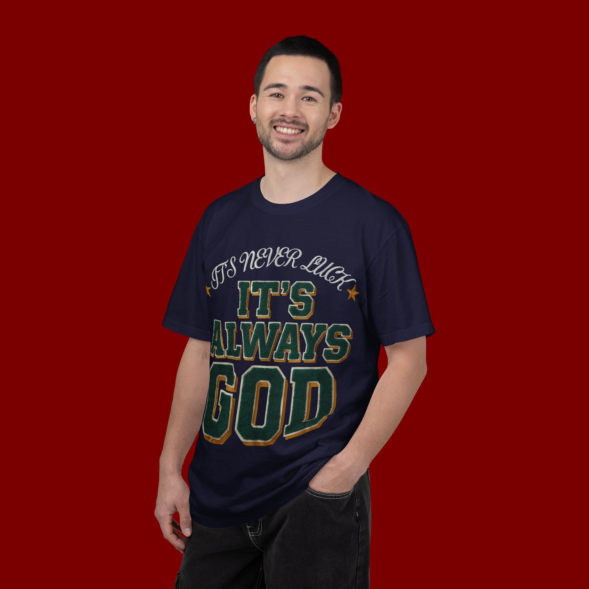 It’s Always God Graphic T-Shirt — Faith-Based Vintage Lettering Tee