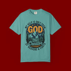 God The Creator T-Shirt — My Help Is Only From God Christian Mountain Faith Tee