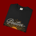 Positive Sunset T-Shirt — "Positive" Mind • Vibes • Life Motivational Tee