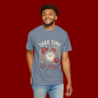 Take Time to Pray T‑Shirt — Vintage Pocket Watch & Roses Spiritual Tee