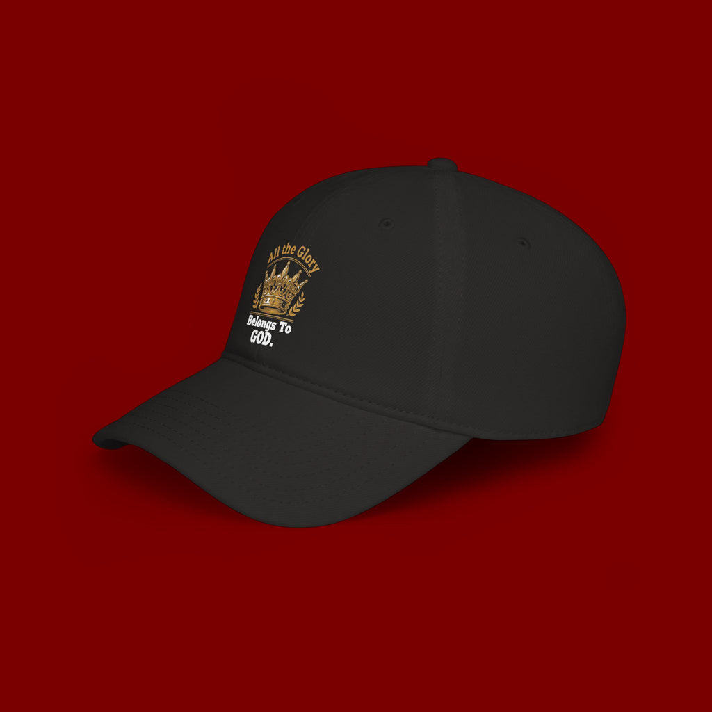 All the Glory Belongs to God Red Low Profile Baseball Cap