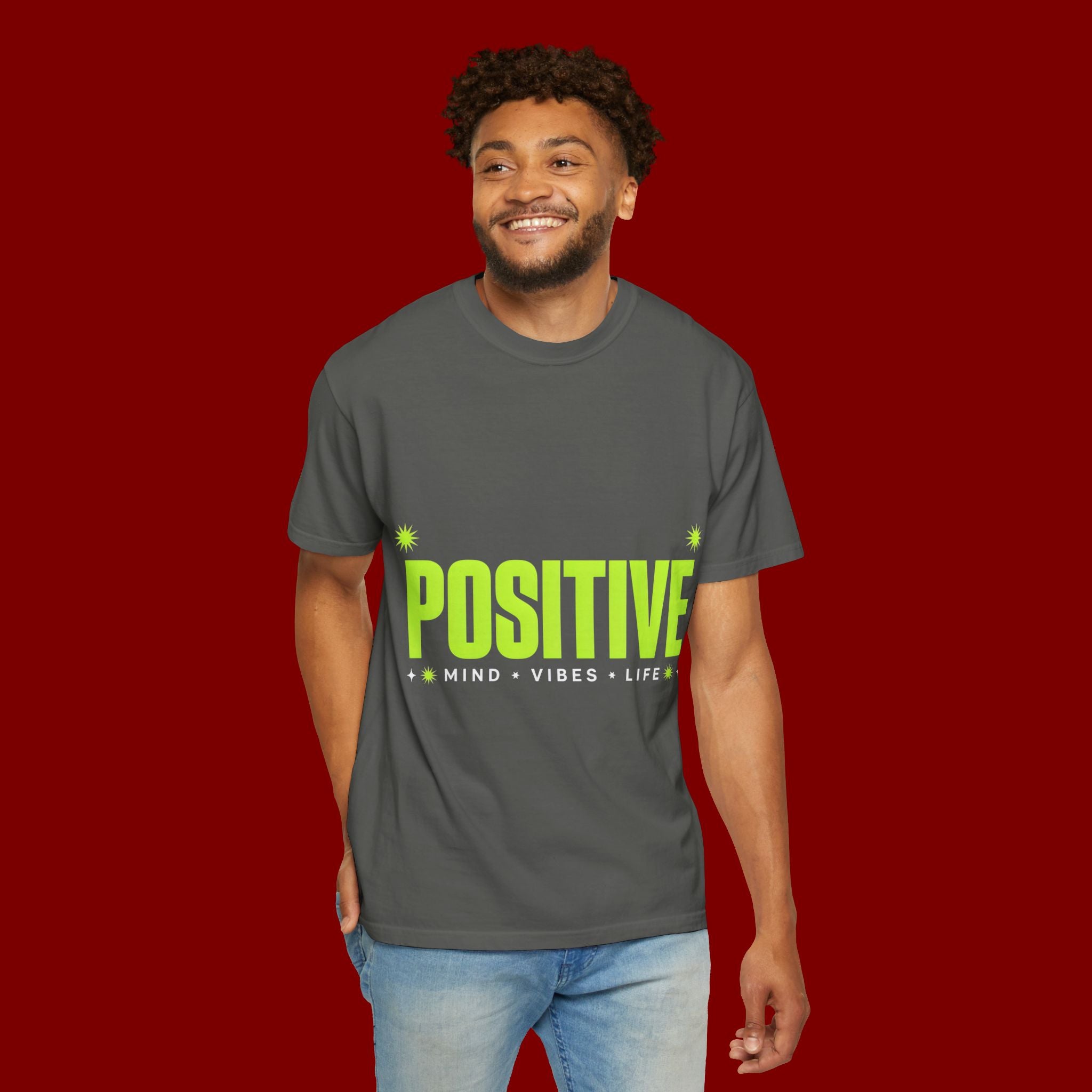Positive Mind Vibes T-Shirt — Graphic Motivational Tee